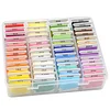 Multi-Color Embroidery Yarn with Transparent Storage Box Cross Stitch Supplies Sewing Embroidery Thread Set for Halloween Christmas Mothers Day