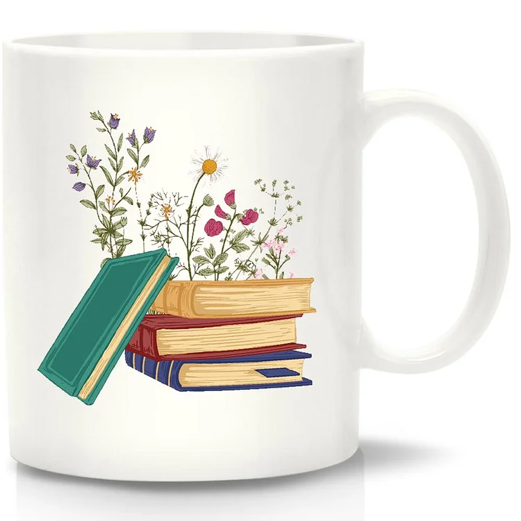 Book Lover White Mug-Annaletters