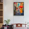 Paris Street-Paint by Numbers Acrylic Painting 30*40CM