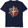 Old School Rocking Girl Printed Men's Short Sleeves T-Shirt