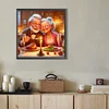 Diamond Painting-Round AB Drill Old People(45*45CM)