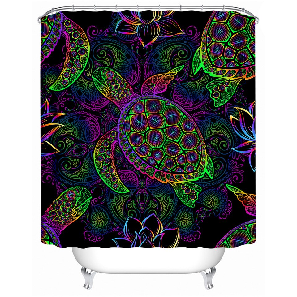 

Sea Turtle - Print Shower Curtain, 180*200cm, 501 Original