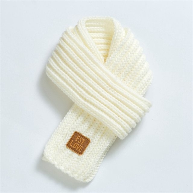 Soft knitted wool warm scarf
