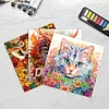 3PCS Crazy Cat Coloring Book Set Mindfulness Art Books for Adults 