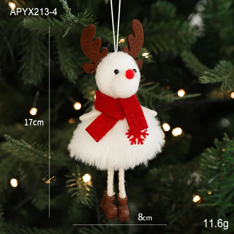 Plush Christmas ornaments, Christmas tree decorations, hanging ornaments-MERUMOTE