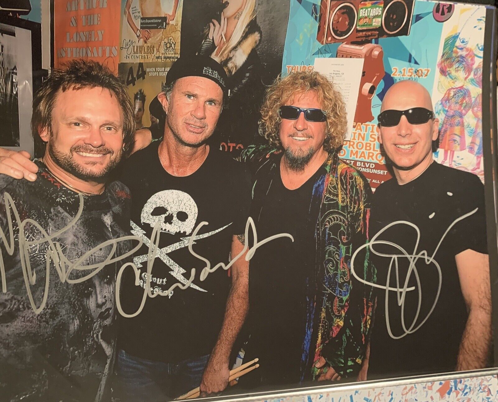 Chicken Foot Signed Auto 11x14 Photo Poster painting Pic Satriani Smith Anthony