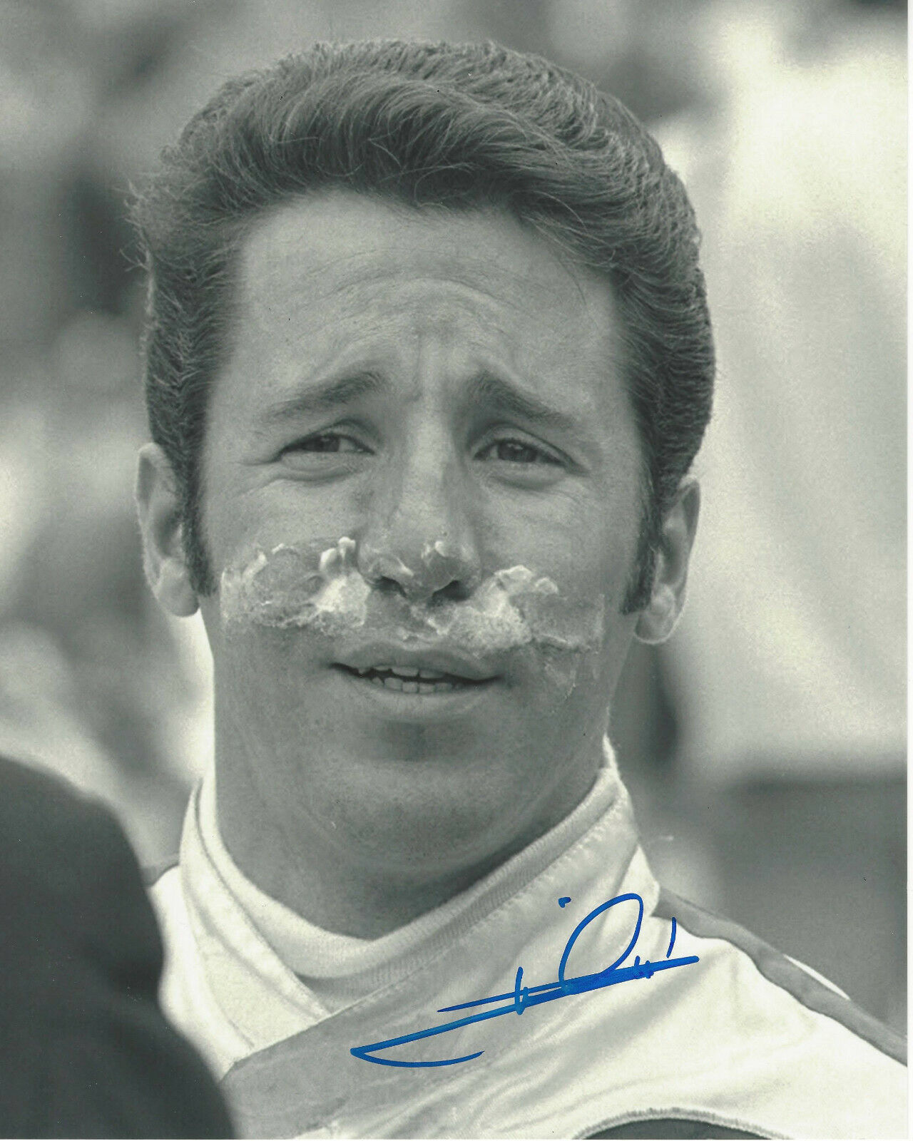 MARIO ANDRETTI INDY CAR DRIVER SIGNED 8x10 Photo Poster painting INDIANAPOLIS 500 CHAMPION COA