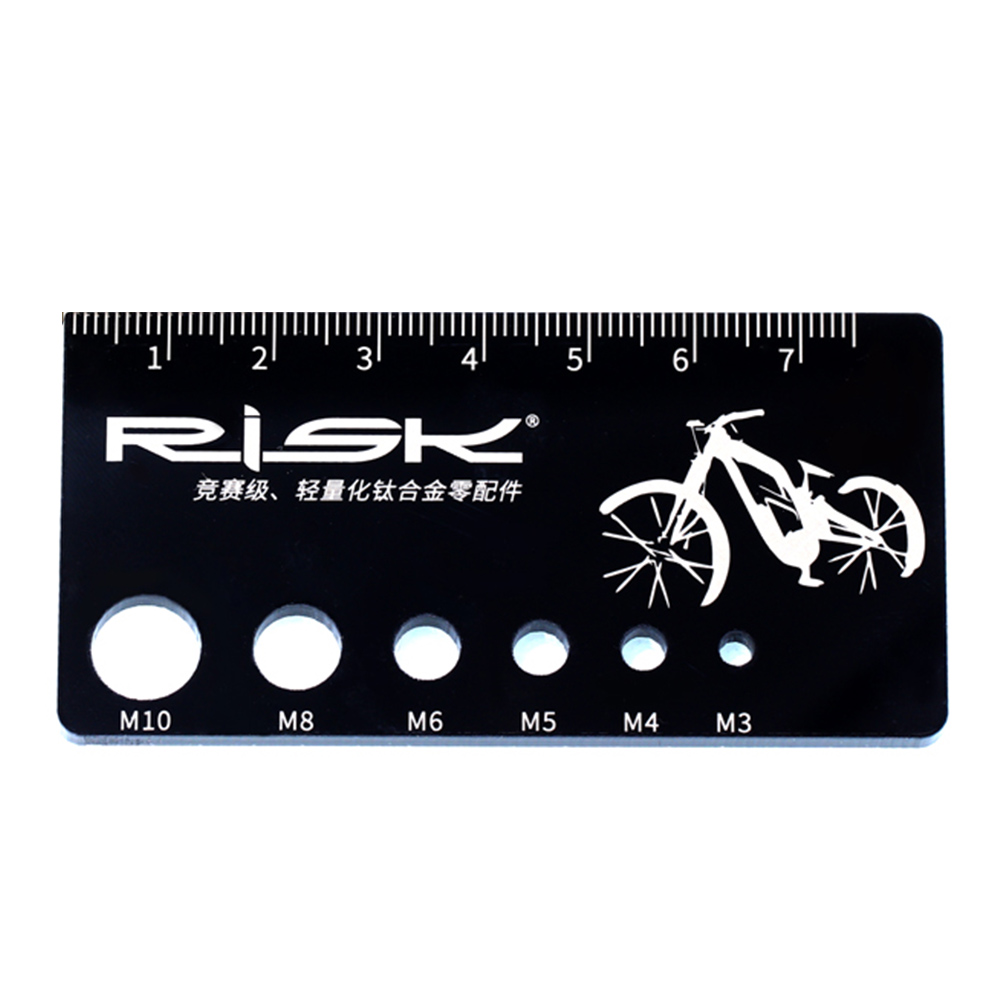 

RISK Portable Screw Measuring Ruler MTB Bicycle Length Meter Measure Tool, 501 Original