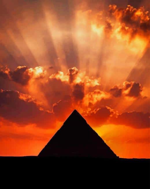 

Pyramid Silhouette – Paint By Numbers - 40*50CM, 501 Original