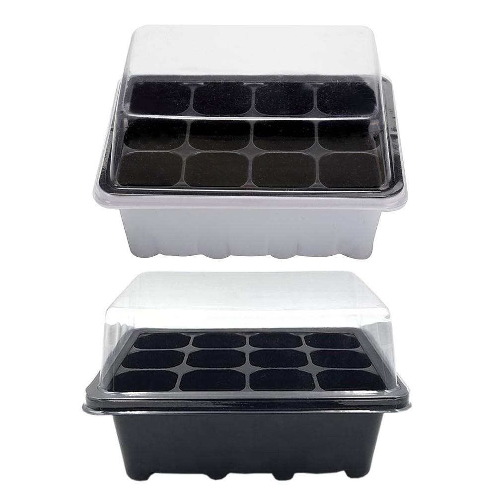 

12 Cells Garden Planter Seedling Pot Nursery Plant Seed Tray Gardening Tool, White, 501 Original