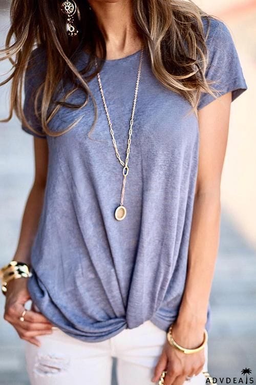 Knot Short Sleeve T Shirt