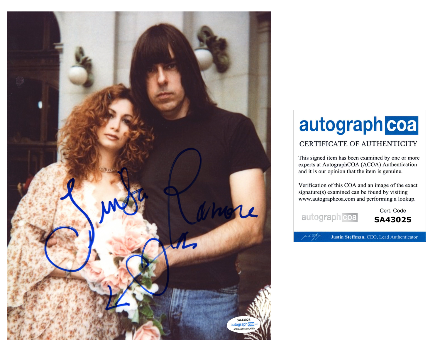 Linda Ramone Signed Autographed 8x10 Photo Poster painting The Ramones ACOA COA