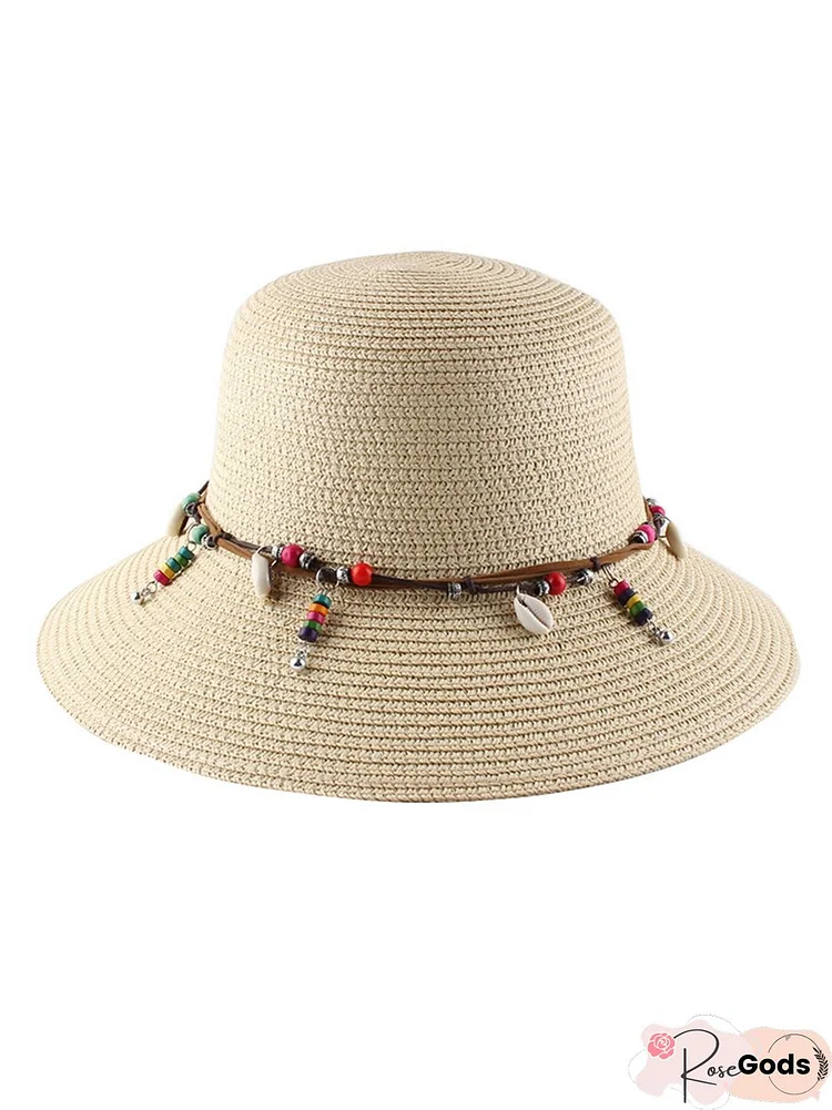 Sunscreen Shade Lace Breathable Ethnic Straw Hat