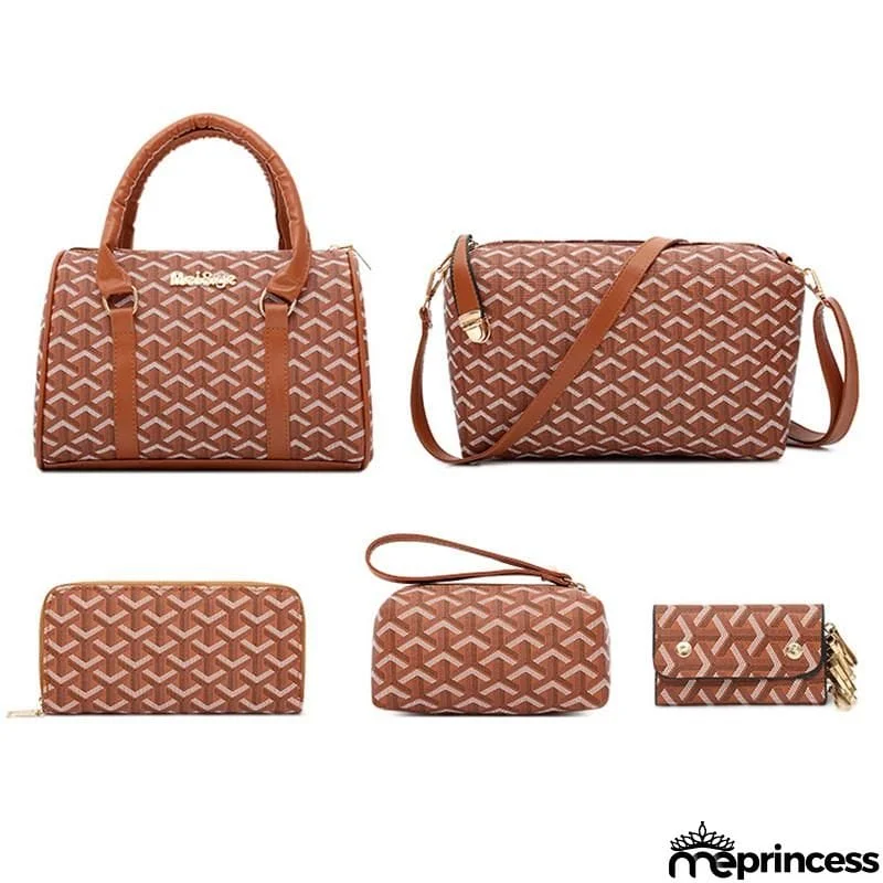 Women's Fashion Large Capacity 6-Piece Bags Set