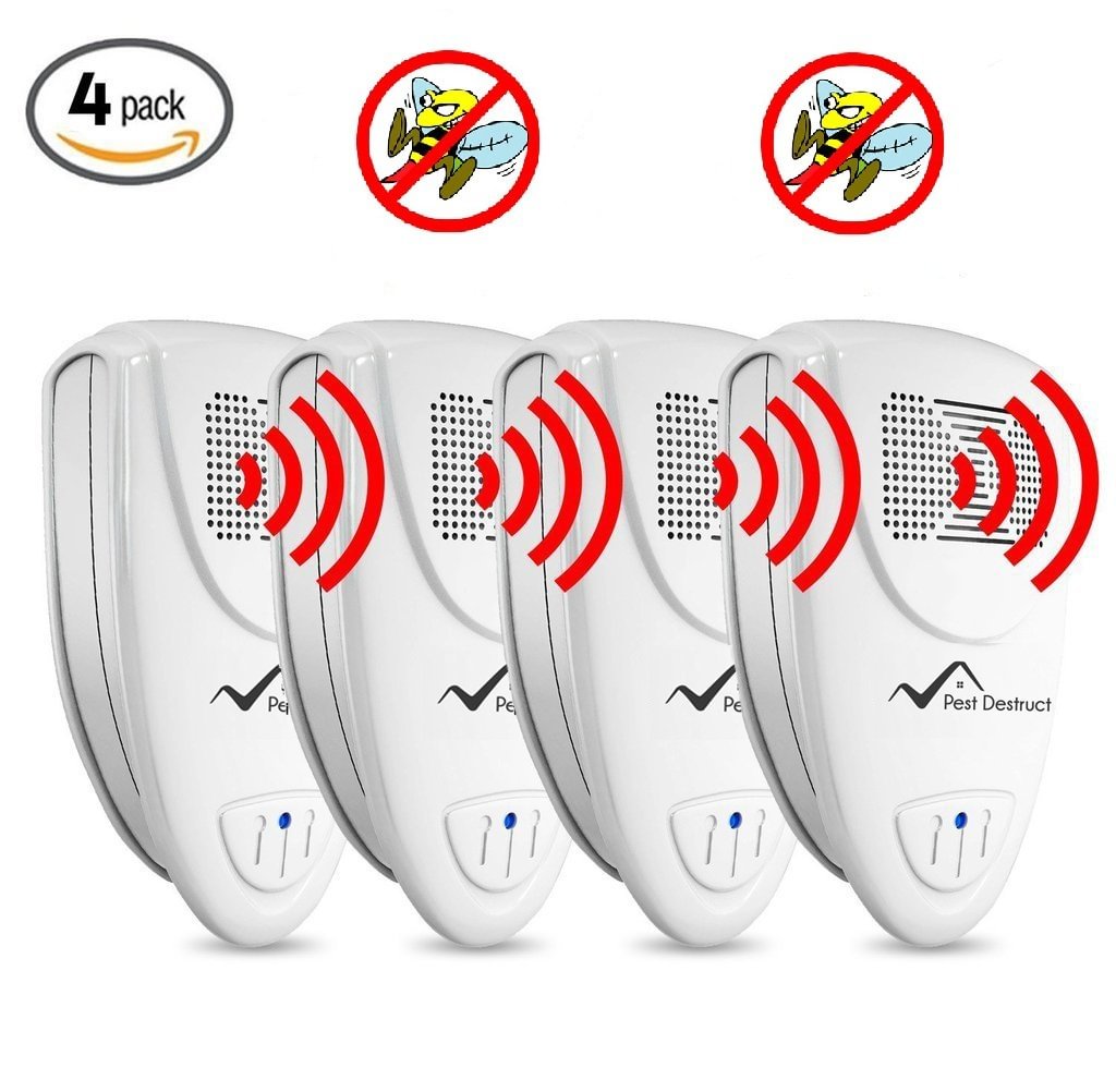 Ultrasonic Wasp Repeller PACK OF 4 - Get Rid Of Wasps In 48 Hours Or It's FREE - vzzhome
