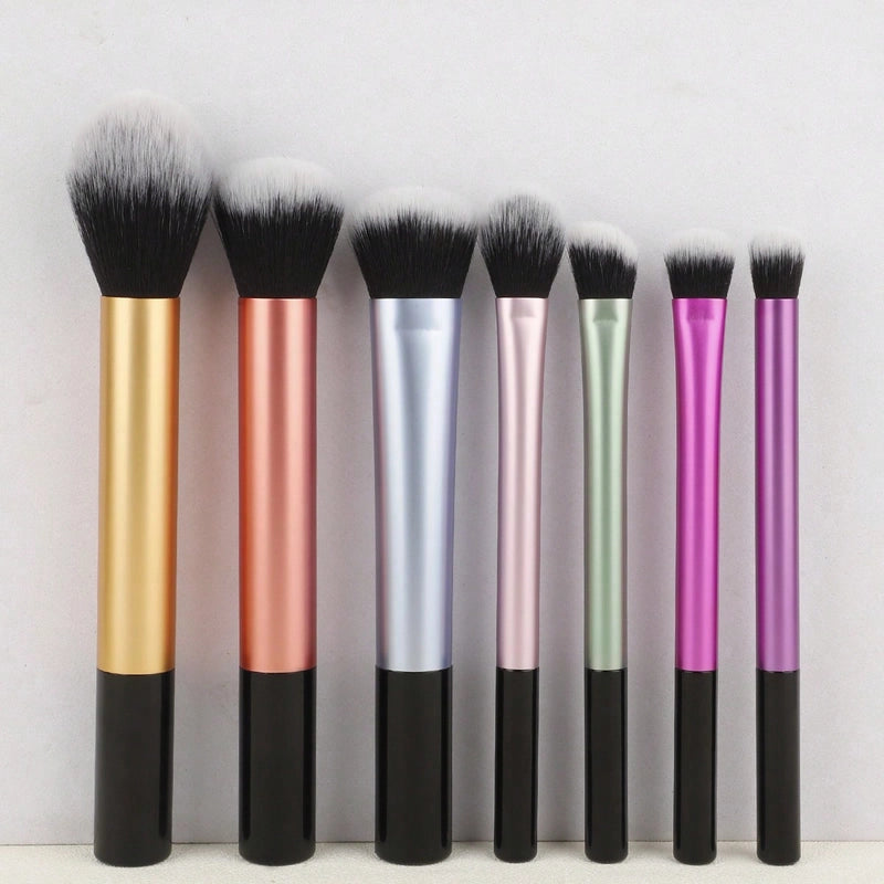 New 7 Transparent Rod Makeup Brushes Brush Suit Eye Shadow Brush Powder Brush Cangzhou Makeup Brushes Exclusive