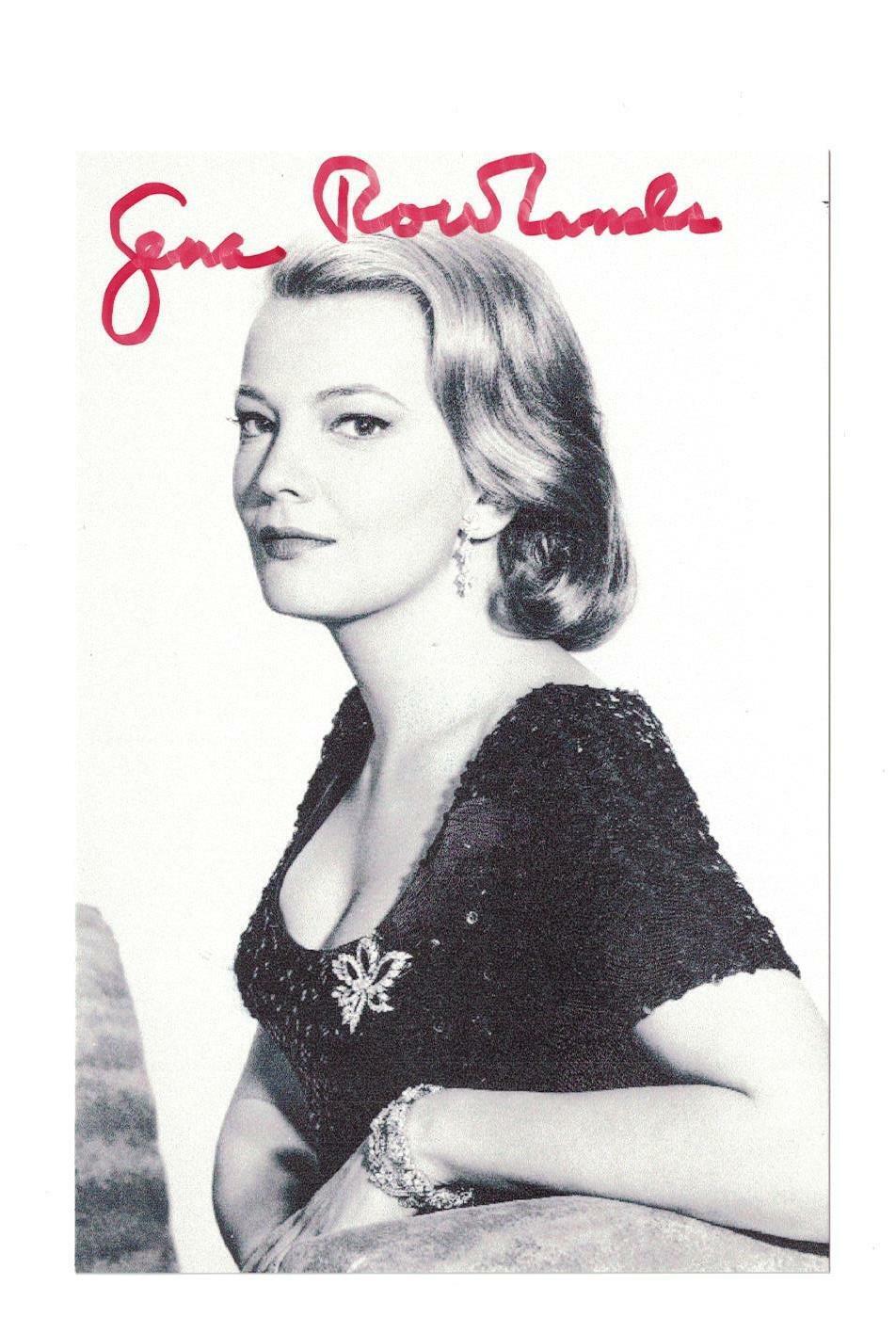 Gena Rowlands Signed Autographed 4 x 6 Photo Poster painting Actress A