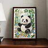 Gr&uuml;ner Panda DIY, teilweise Diamantperlen-Malerei-Kunstsets, 30x40cm, Spezialform-Perlengem&auml;lde, Bildkunst, Bastelarbeiten f&uuml;r Wanddekoration zu Hause