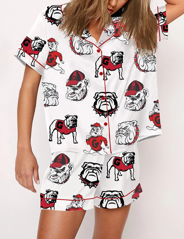 Women's Georgia Bulldog Football Pajama Set