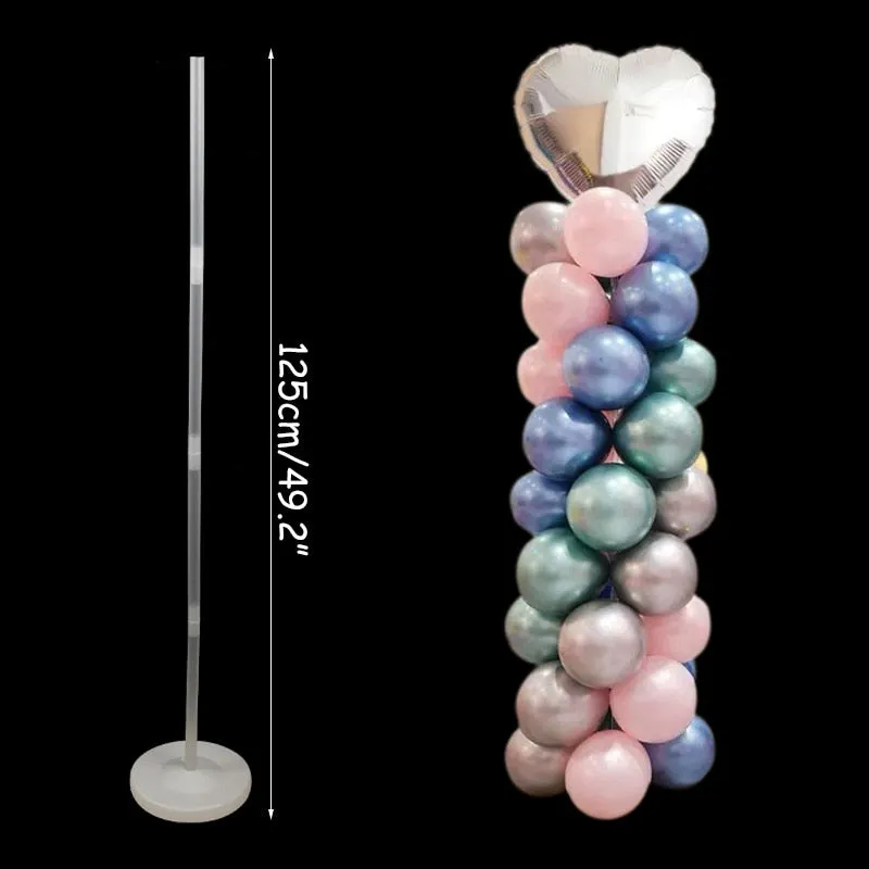 7Tubes Balloons Stand Balloon Holder Column Confetti Balloon Baby Shower Kids Birthday Party Wedding Decoration Supplies