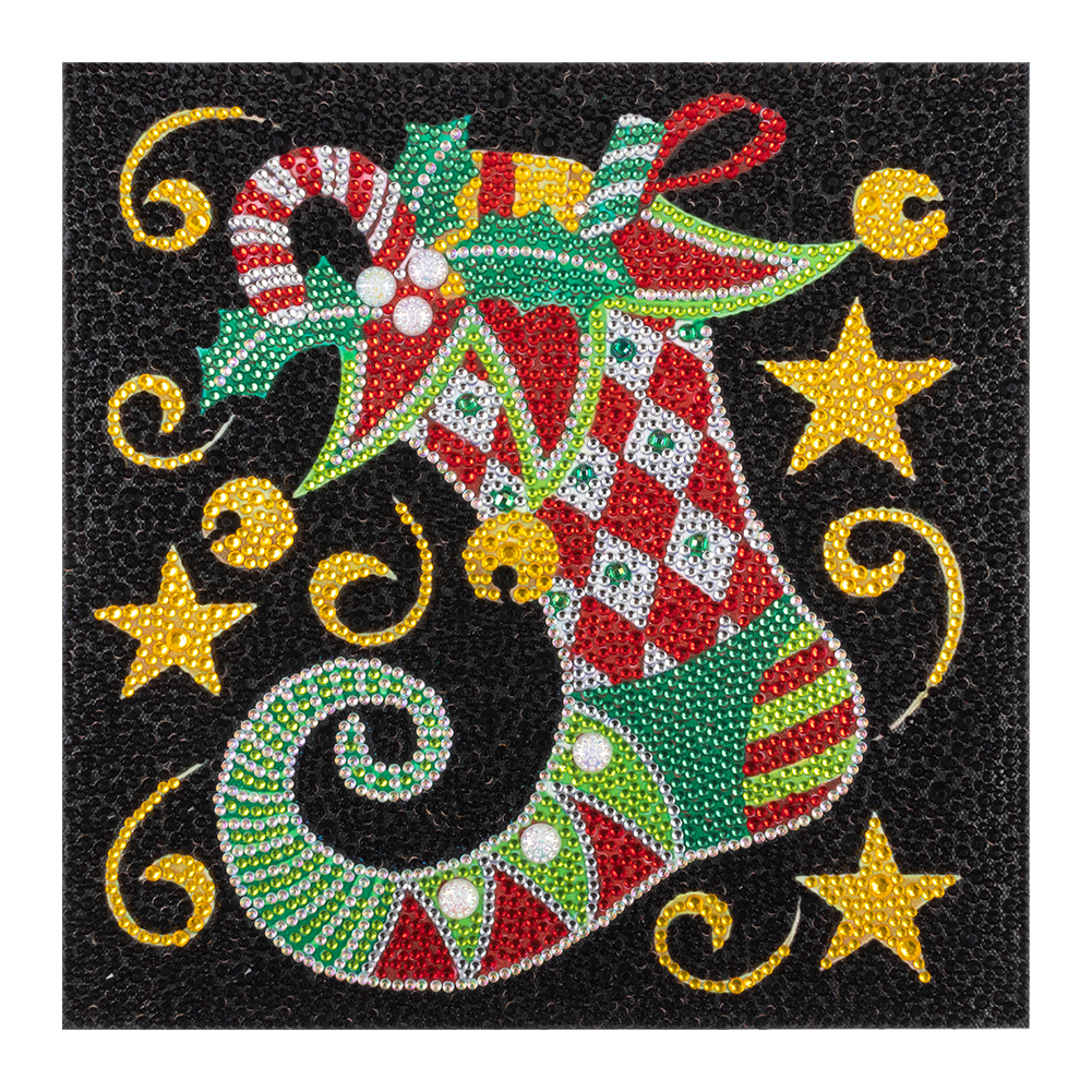 

Christmas Socks - Crystal Special Shaped Diamond Painting - 30*30CM, 501 Original