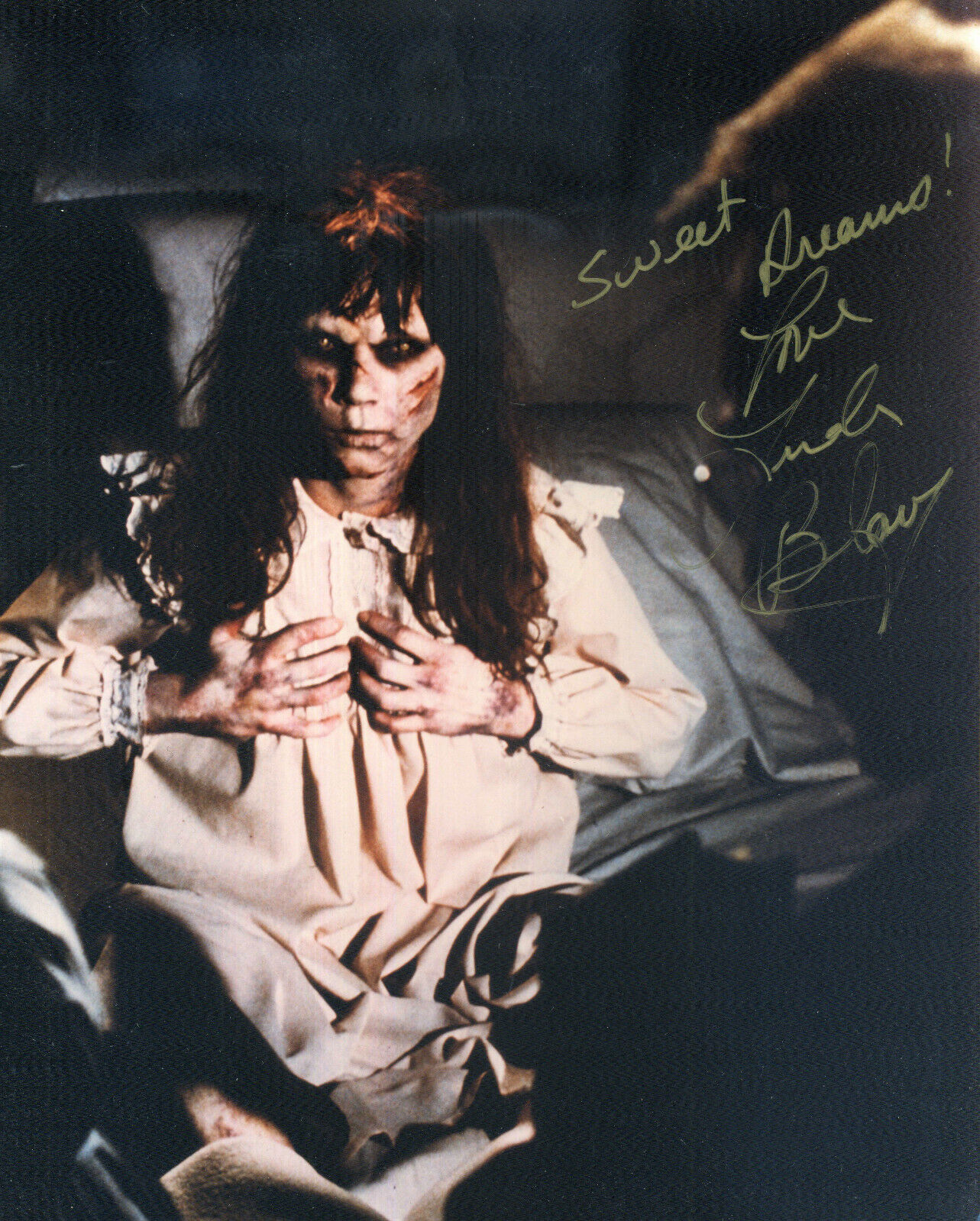 LINDA BLAIR Signed Photo Poster paintinggraph - TV & Film Actress 'THE EXORCIST' - preprint