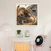 Sunflower Bike-11CT Stamped Cross Stitch 45*45cm/17.72*17.72in tapestrymarket