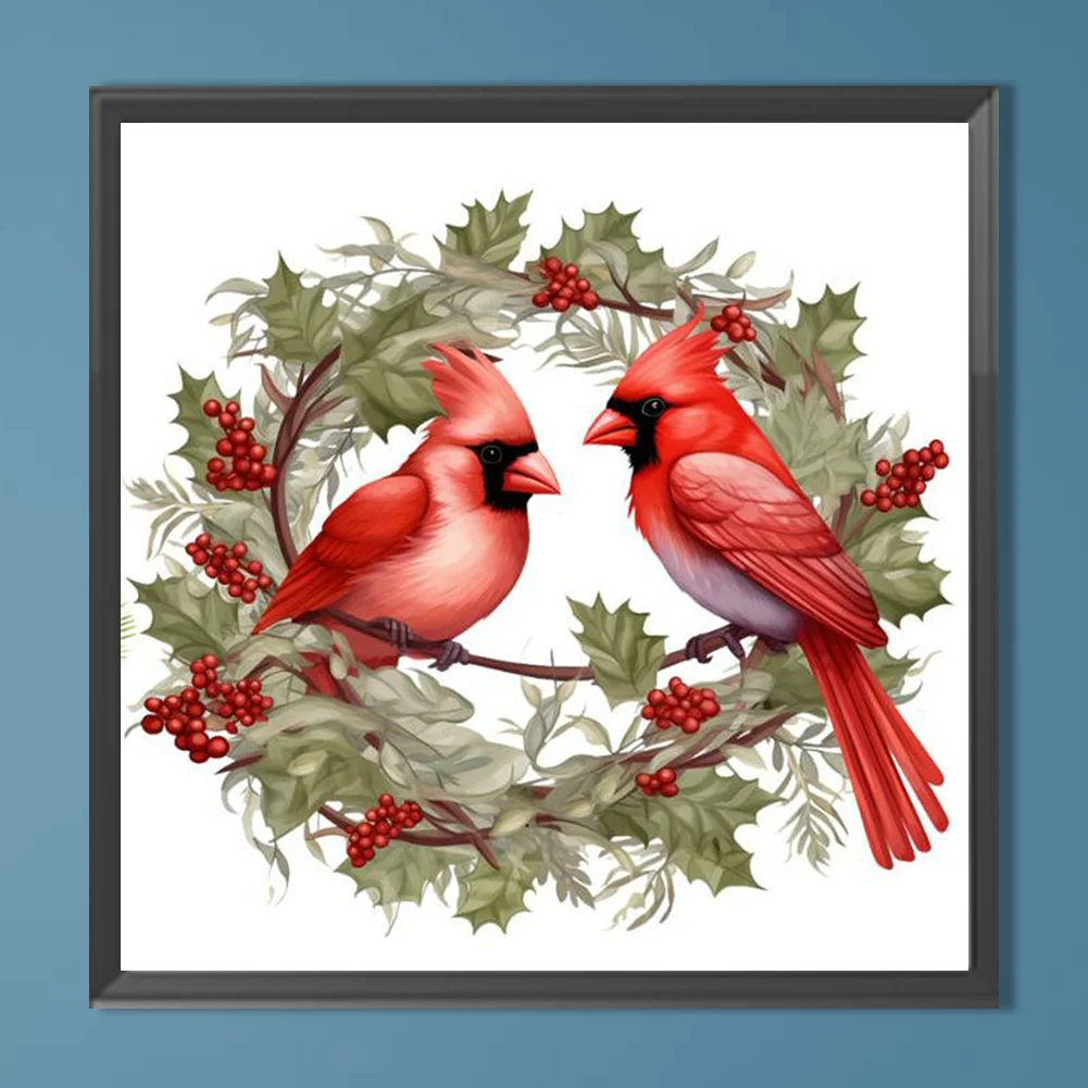 Diamond Painting - Full Round Drill - Nordic Cardinal(Canvas|40*40cm)