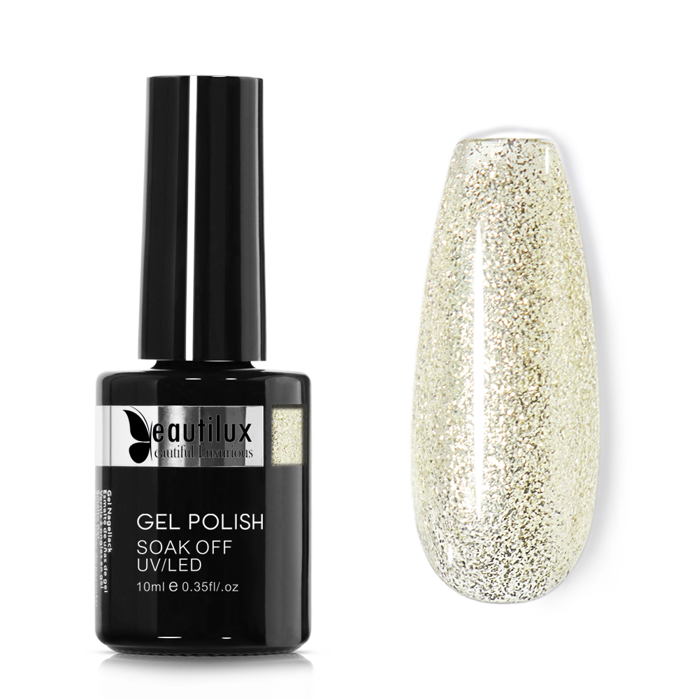 NAIL GEL GLITTER COLOR| PLATINUM | PP-02