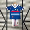 1998 Retro France Home Football Shirt 1:1 Thai Quality Kids Size