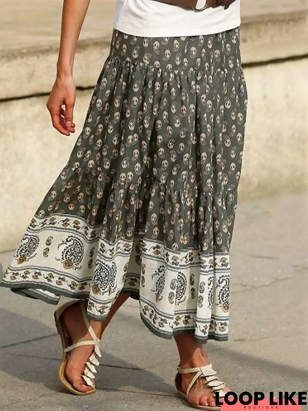 Ethnic Vacation Skirt