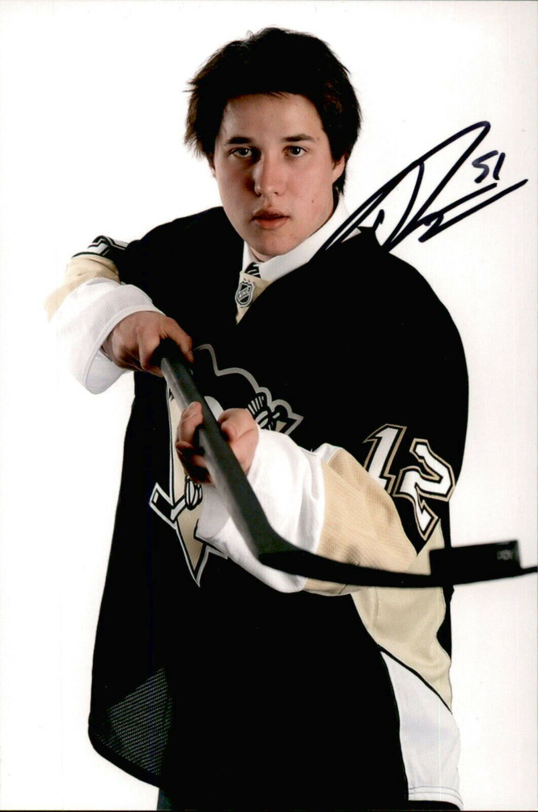 Derrick Pouliot SIGNED 4x6 Photo Poster painting PITTSBURGH PENGUINS #2