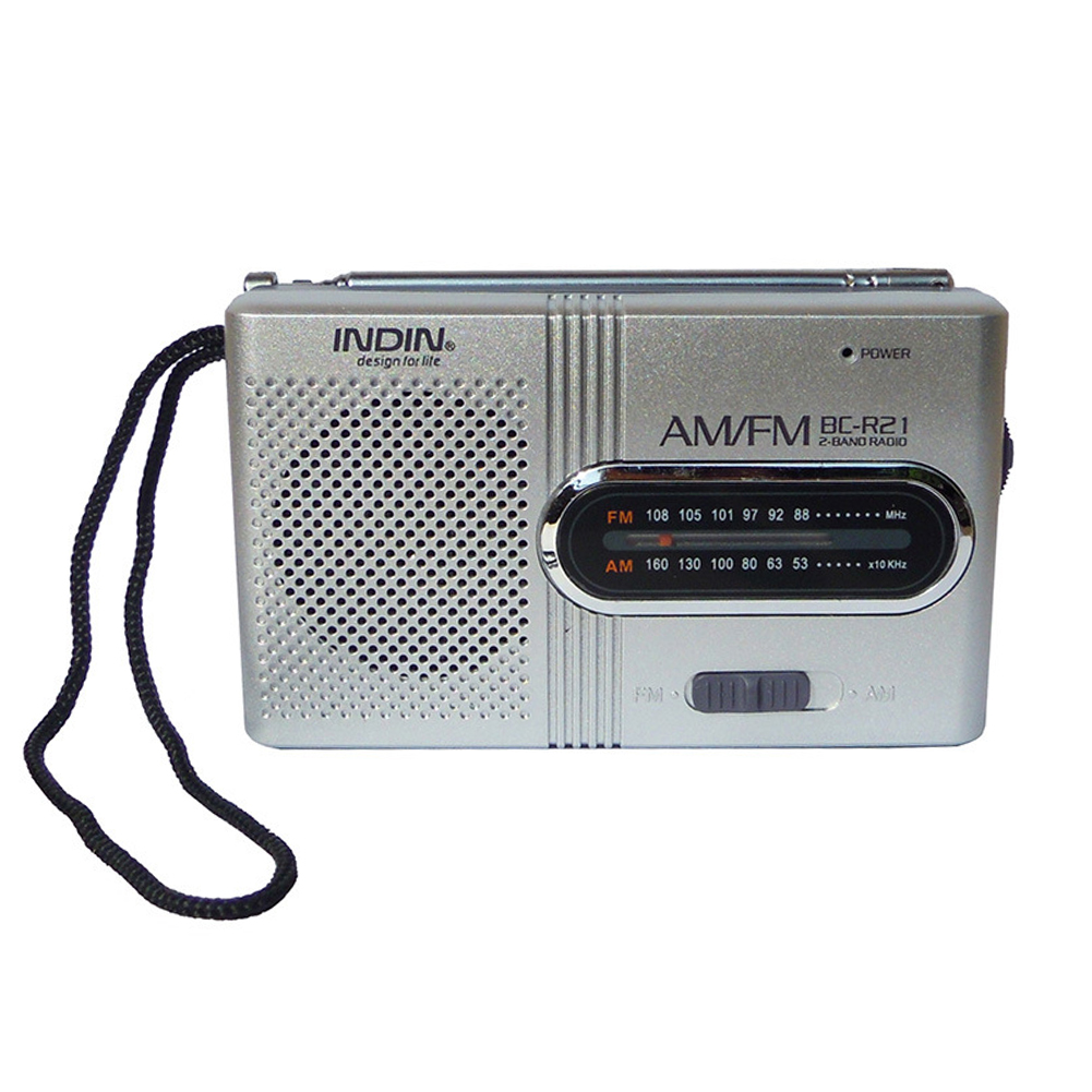 

Portable AM FM Radio BC-R21 2AA Battery Operated Mini Radio Great Reception, 501 Original