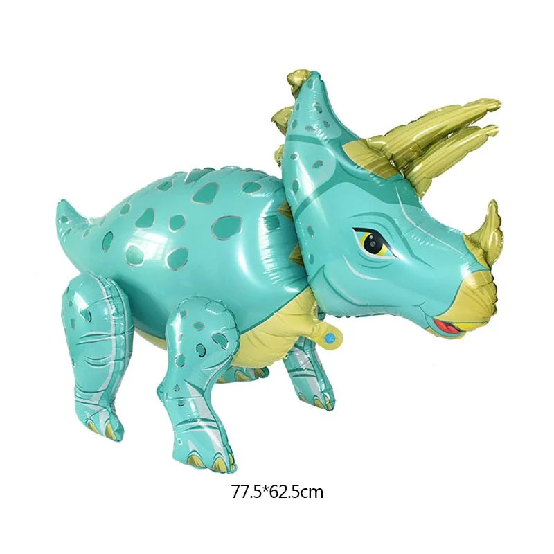 1Pc 4D Walking Dinosaur Foil Balloons Dinosaur Party Supplies Birthday Decoration Ballons Jungle Animal Part Supplies Globos