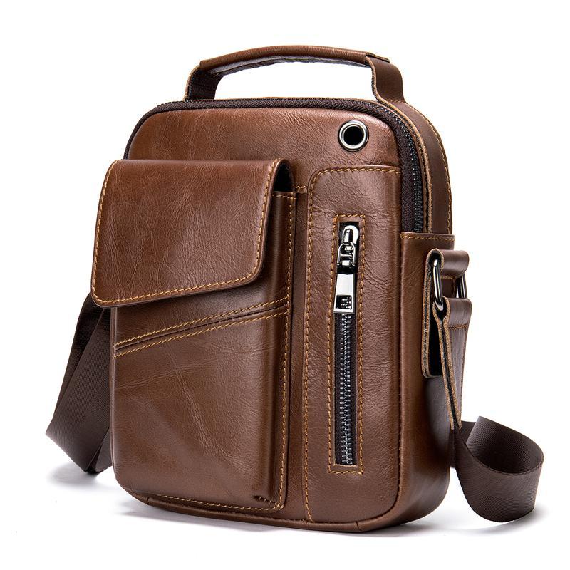 Unique Design Soft Leather Casual Shoulder Bag Durable Crossbody Bag