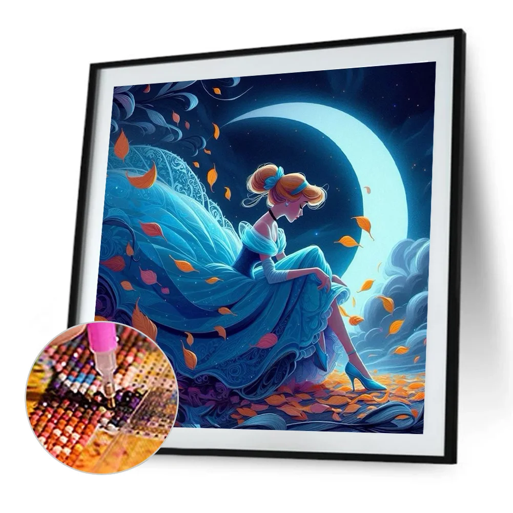 Diamond Painting - Full Round Drill - Moon Princess(Canvas|40*40cm)