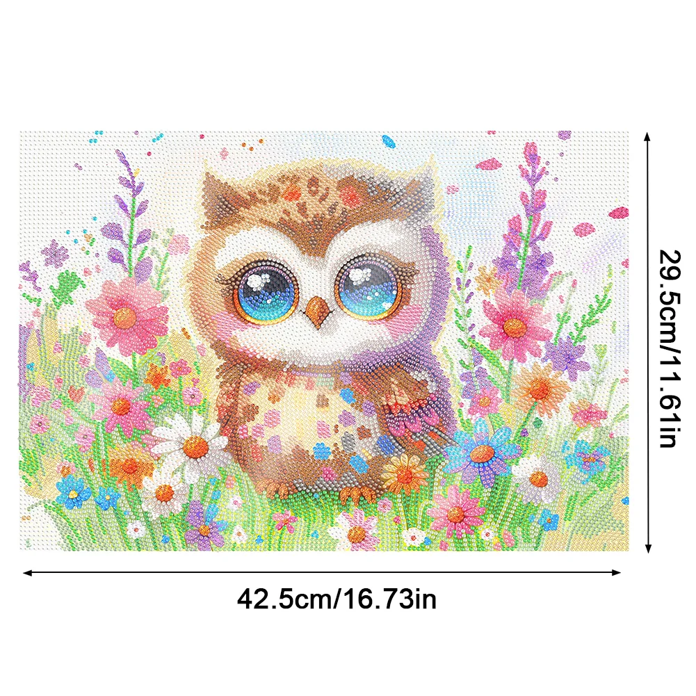 DIY Owl Diamond Painting Placemat Heat Resistant Diamond Art Table Mat