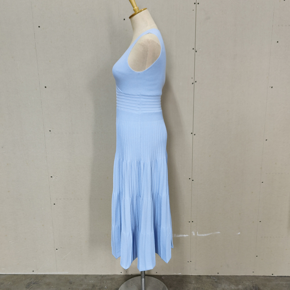 Ootddress Knit V-Neck For Women Maxi Dress Y2k Backless Fashion Knitwear Party Dress Casual Baggy High Waist Summer Female Dress