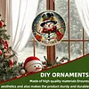 Christmas Snowman Acrylic DIY Diamond Painting Hanging Pendant for Adults