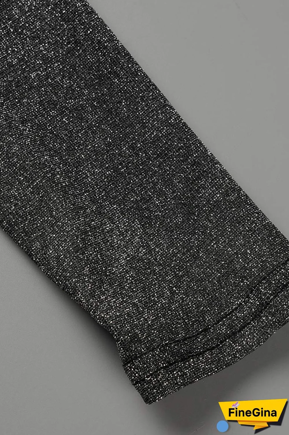 Black Sexy Solid Patchwork Chains Backless O Neck Pencil Skirt Dresses