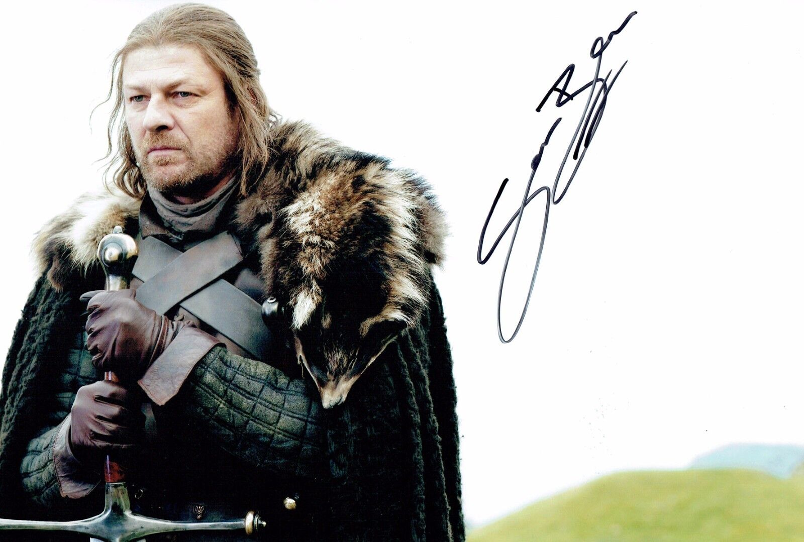 Sean BEAN Signed Autograph 12x8 Game of Thrones Ned Stark Photo Poster painting AFTAL COA