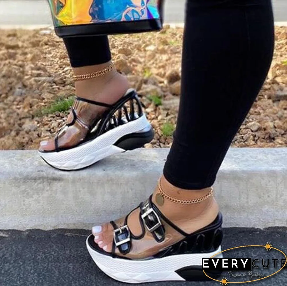 New INS Hot Brand Wave Wedges Sandals Comfortable Summer Platform Sexy Sandals Women High Heels Woman Fashion Casual Shoes