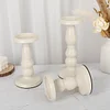 Cream White 3PCS Candle Holders Set Home Wedding Table Decor Prop