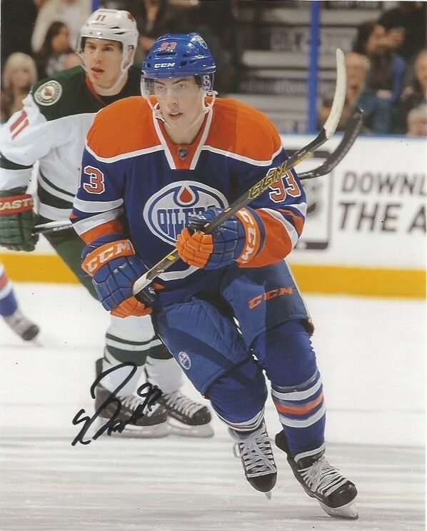 Edmonton Oilers Ryan Nugent Hopkins Signed Autographed 8x10 NHL Photo Poster painting COA E