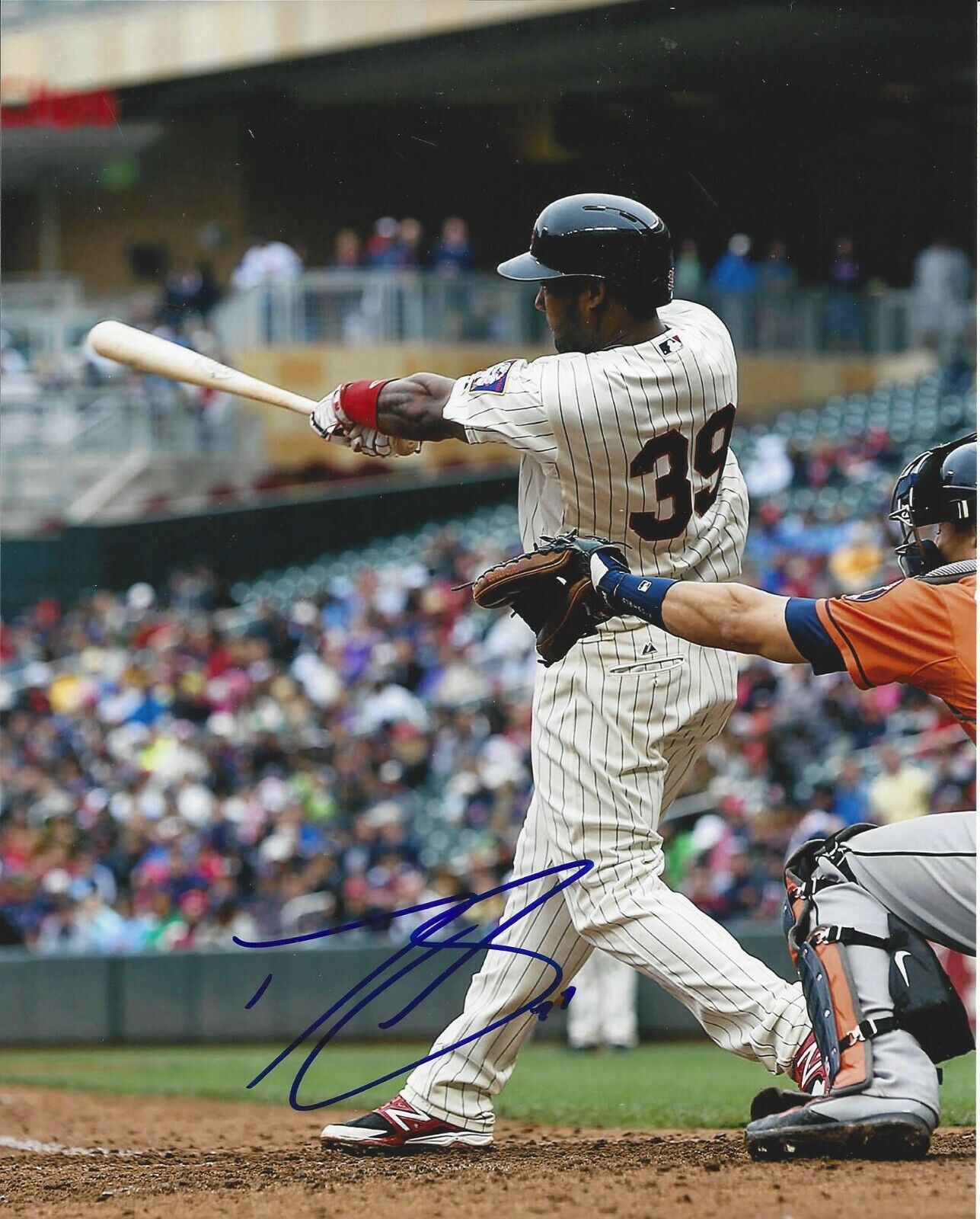 Danny Santana autographed 8x10 Minnesota Twins#S549