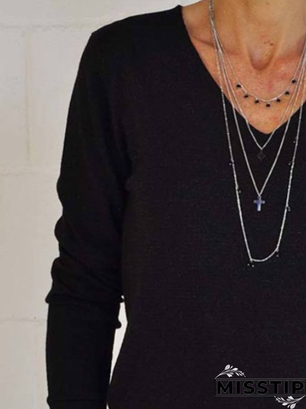 Long Sleeve Plain Tops