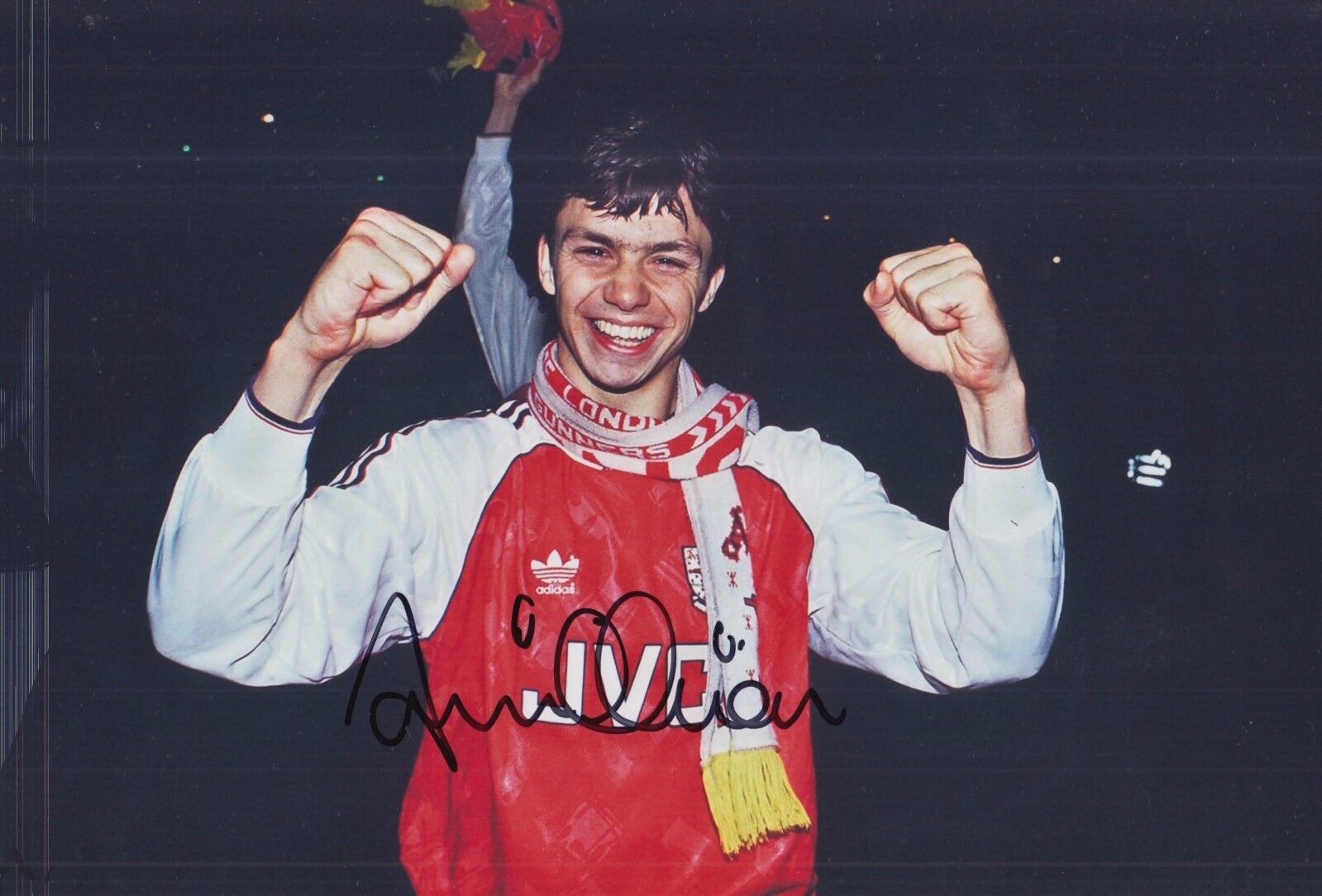 David Hollie Hand Signed Arsenal 12x8 Photo Poster painting 2.