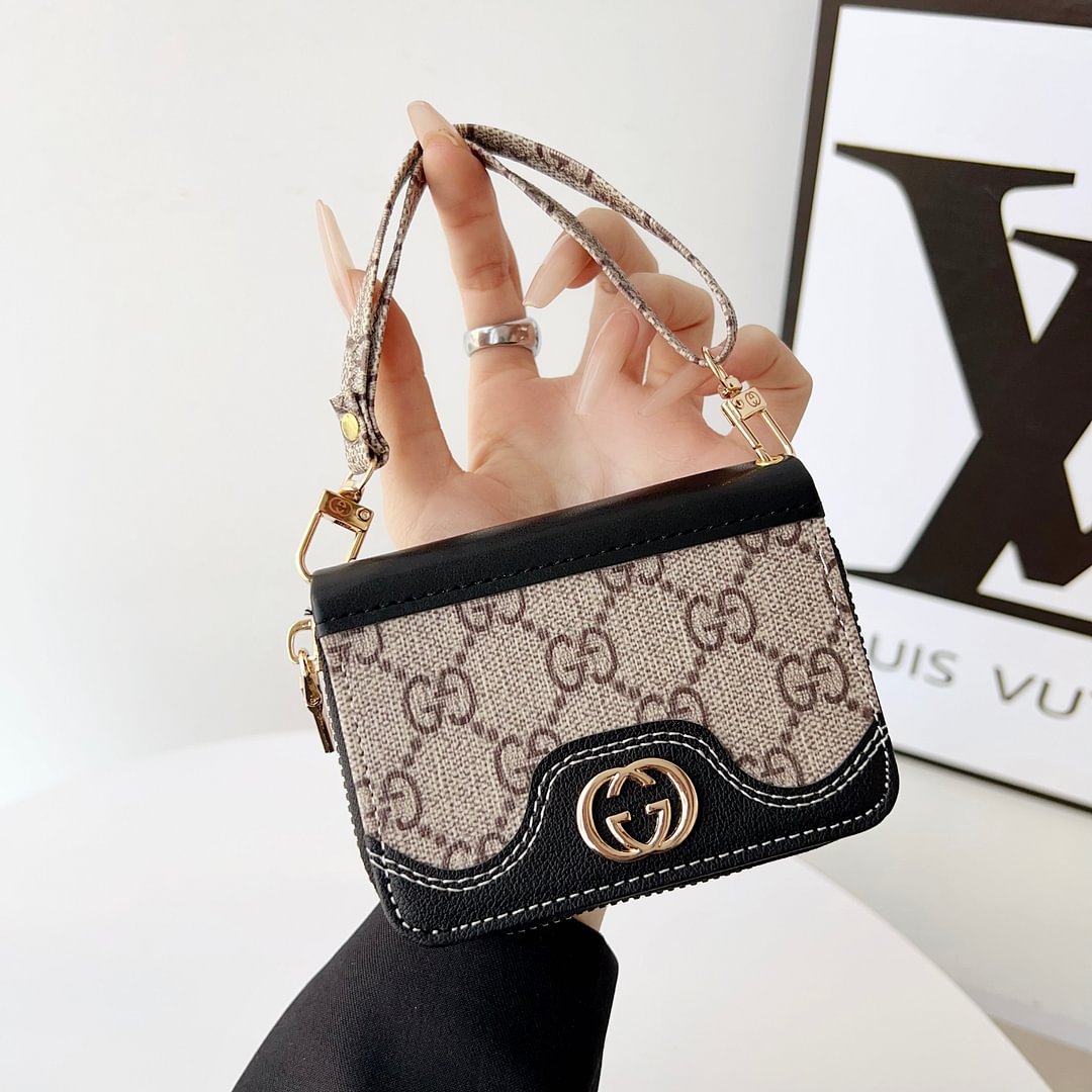 Mini Louis Vuitton Handbag Zip Wallet Gucci Card Holder Leather Coin Purse