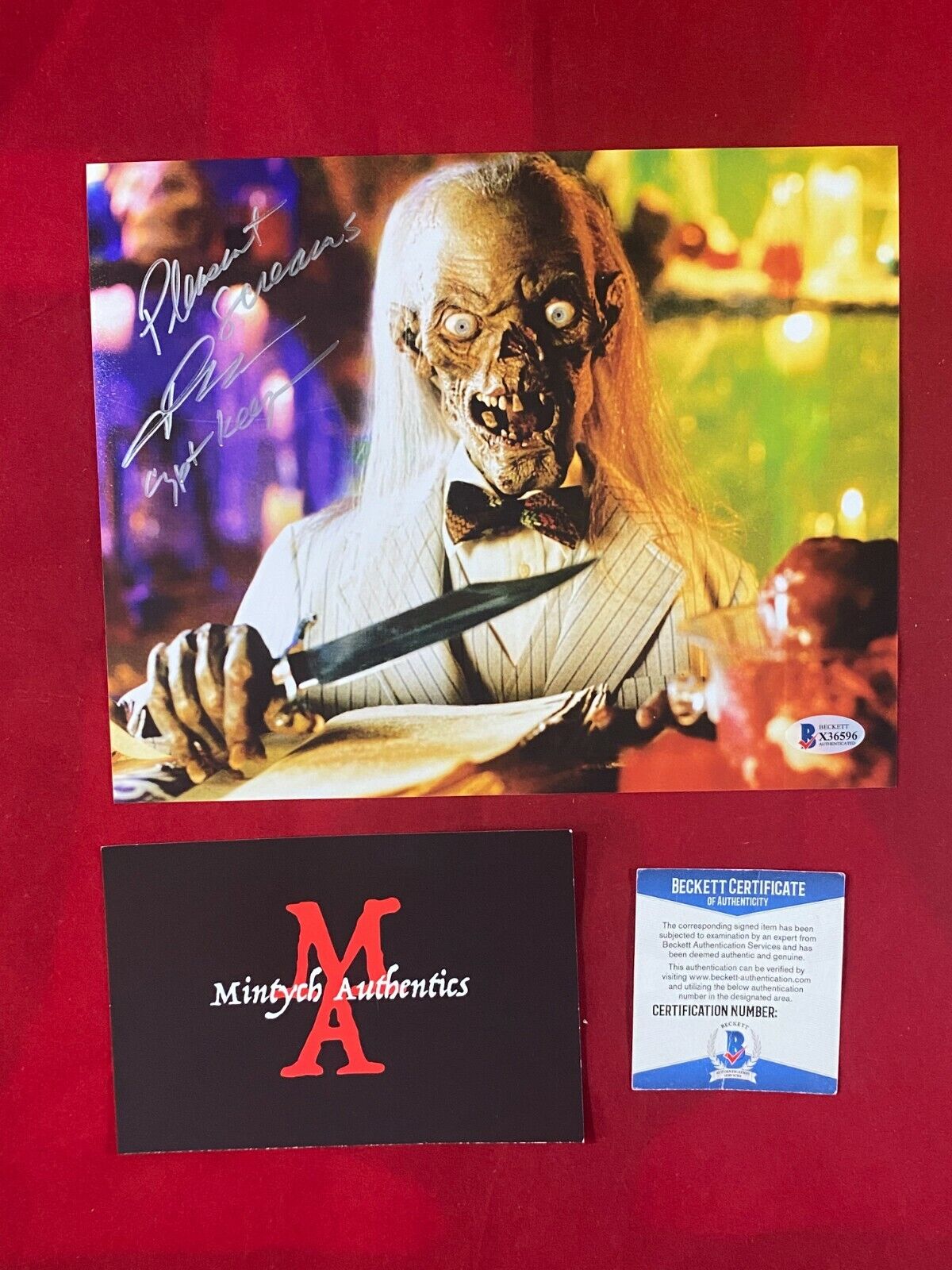 JOHN KASSIR AUTOGRAPHED SIGNED 8x10 Photo Poster painting! TALES FROM THE CRYPT! BECKETT COA!