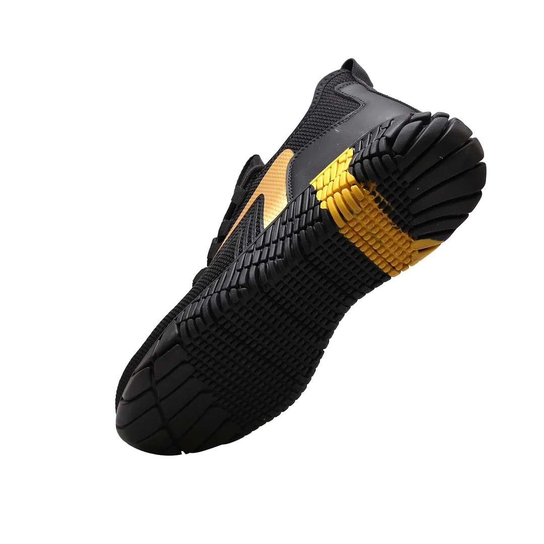 Breathable Men's Safety Shoes Boots With Steel Toe Cap Casual Men's Boots Work Indestructible Shoes Puncture-Proof Work Sneakers